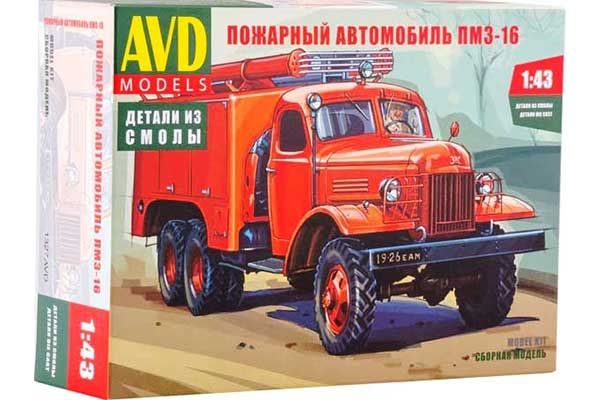 ПМЗ-16 пожежний автомобіль (AVD models тисячу триста двадцять сім) 1/43