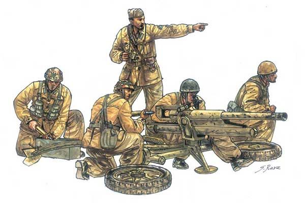 47-мм противотанковая пушка Böhler M35 (ITALERI 6490) 1/35
