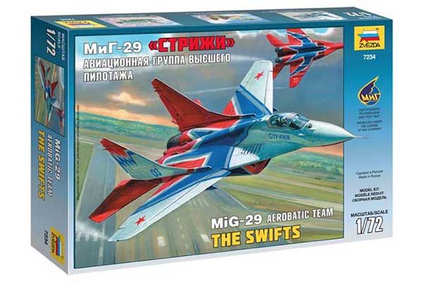 "МіГ-29" авіагрупа "Стрижі" (Zvezda 7234) 1/72