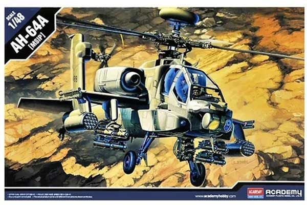 AH-64A Apache (Academy 12262) 1/48