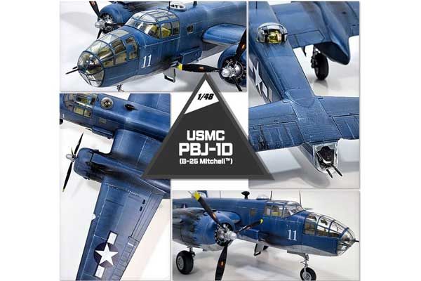 USMC PBJ-1D (B-25 Mitchell) (Academy 12334) 1/48