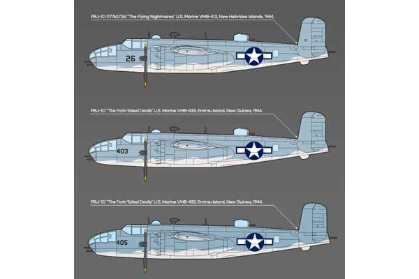USMC PBJ-1D (B-25 Mitchell) (Academy 12334) 1/48