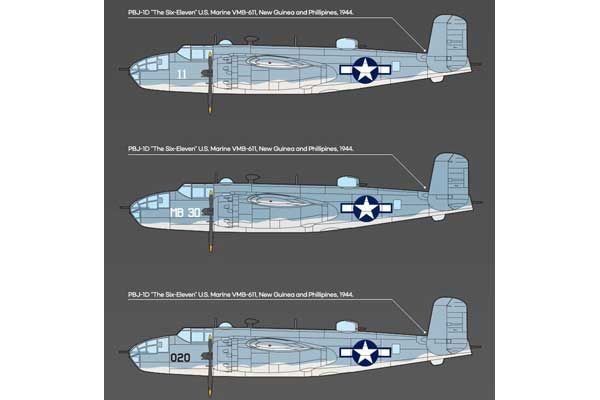 USMC PBJ-1D (B-25 Mitchell) (Academy 12334) 1/48