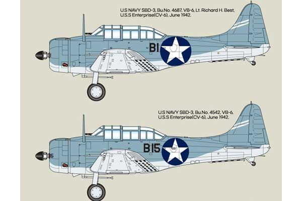 SBD-3 "Battle of Midway" (Academy 12345) 1/48