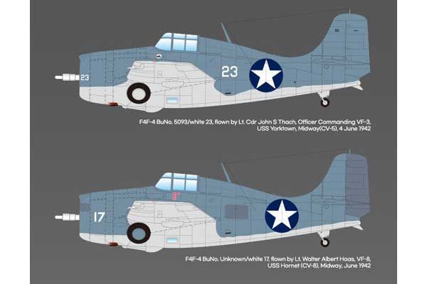 USN F4F-4 Wildcat "Battle of Midway" (Academy 12355) 1/48