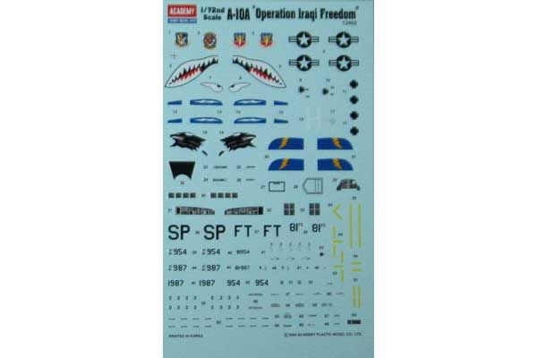 A-10A "Operation Iraqi Freedom" (Academy 12402) 1/72