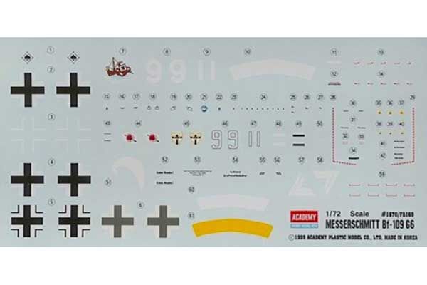 MESSERSCHMITT BF109G-6 (Academy 12467) 1/72