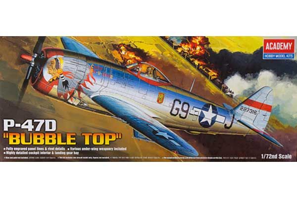 P-47D "Bubbletop" (Academy 12491) 1/72