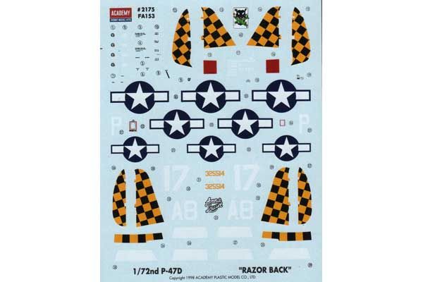 P-47D "Razorback" (Academy 12492) 1/72