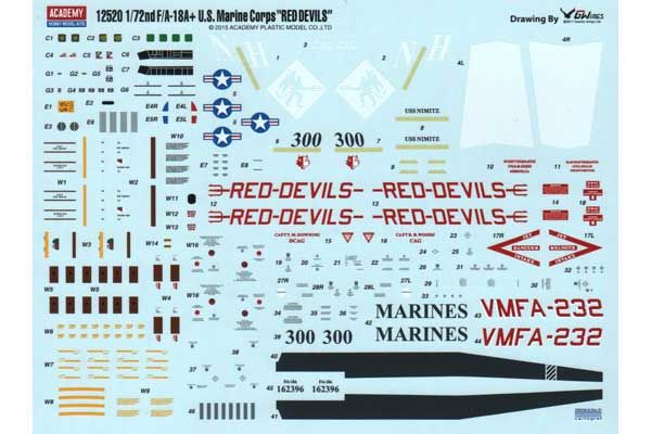 F/A-18A+ "VMFA-232 Red Devils" (Academy 12520) 1/72