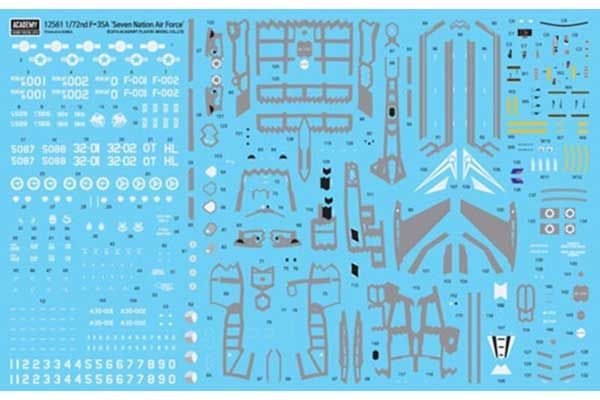 F-35A "Seven Nation Air Force" (Academy 12561) 1/72