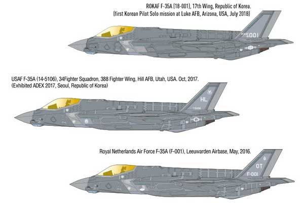 F-35A "Seven Nation Air Force" (Academy 12561) 1/72