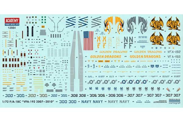 F/A-18C "VFA-192 Golden Dragons" (Academy 12654) 1/72