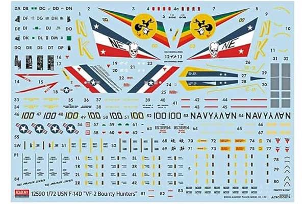 USN F-14D VF-2 Bounty Hunters (Academy 12590) 1/72