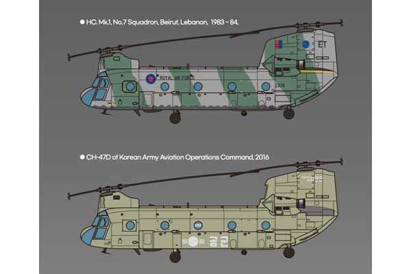 CH-47 D/F/J/HC.Mk.1 "4 Nations" (Academy 12624) 1/144