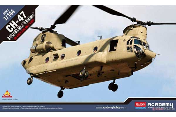 CH-47 D/F/J/HC.Mk.1 "4 Nations" (Academy 12624) 1/144