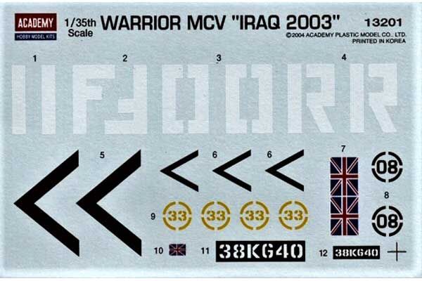 Warrior MCV 'Ірак 2003' (Academy 13201) 1/35