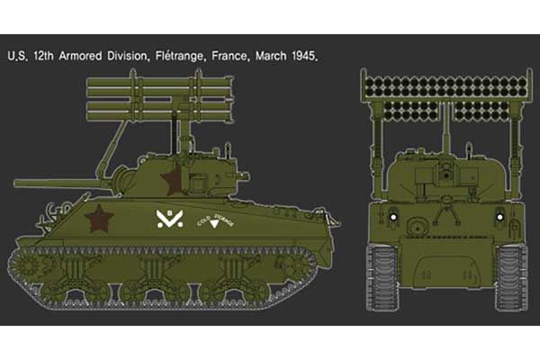 M4A3 Sherman з T34 'Calliope' (Academy 13294) 1/35