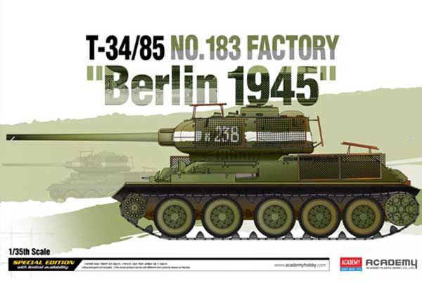 Т-34/85 No.183 Factory 'Berlin 1945' (Academy 13295) 1/35