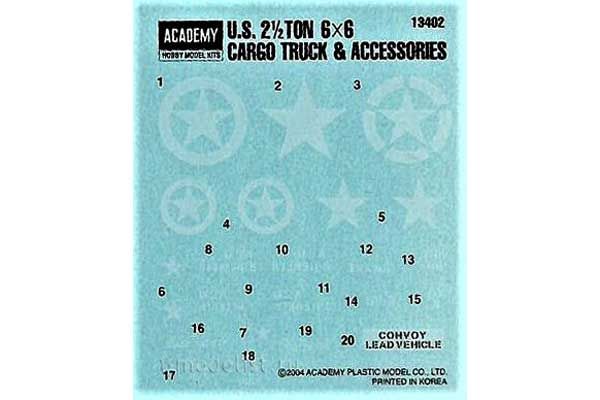 2.5 тонна вантажівка США і аксесуари (Academy 13402) 1/72