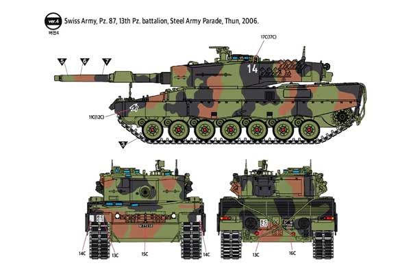 Leopard 2A4 (Academy 13428) 1/72