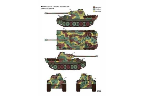 Pz.Kpfw. V Panther Ausf. G ранней версии (Academy 13529) 1/35