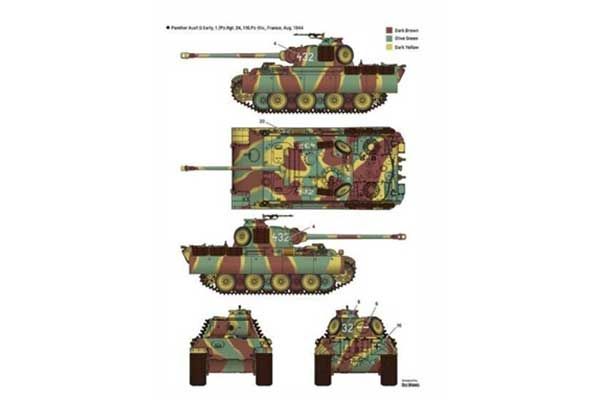 Pz.Kpfw. V Panther Ausf. G ранней версии (Academy 13529) 1/35