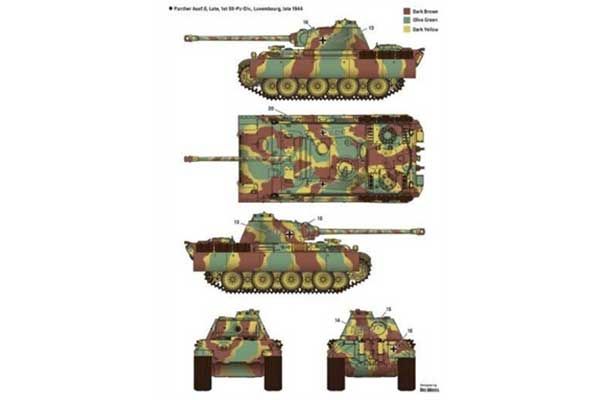 Pz.Kpfw. V Panther Ausf. G ранней версии (Academy 13529) 1/35
