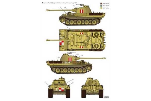 Pz.Kpfw. V Panther Ausf. G ранней версии (Academy 13529) 1/35