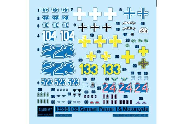 Panzer I Ausf.B і мотоцикл (Academy 13556) 1/35
