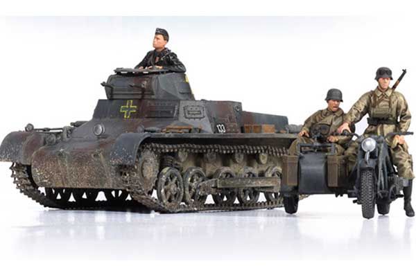 Panzer I Ausf.B і мотоцикл (Academy 13556) 1/35