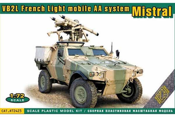 Французский бронеавтомобиль VBL с ПЗРК Mistral (ACE 72423) 1/72