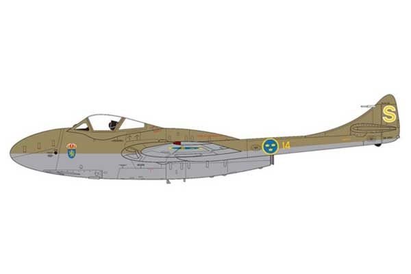 De Havilland Vampire T.11/J-28C (Airfix 02058A) 1/72