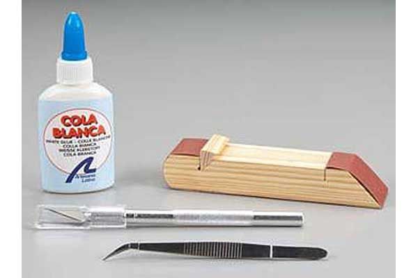 Набор базовых инструментов + клей для дерева / Set of basic tools (Artesania Latina 27005)