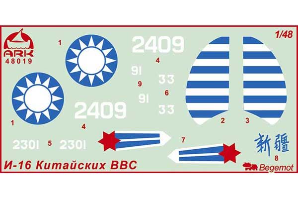 Винищувач І-16 тип 10 (ARK models 48019) 1/48