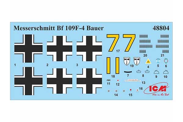 Bf 109F-4 з персоналом ВПС Німеччини (ICM 48804) 1/48