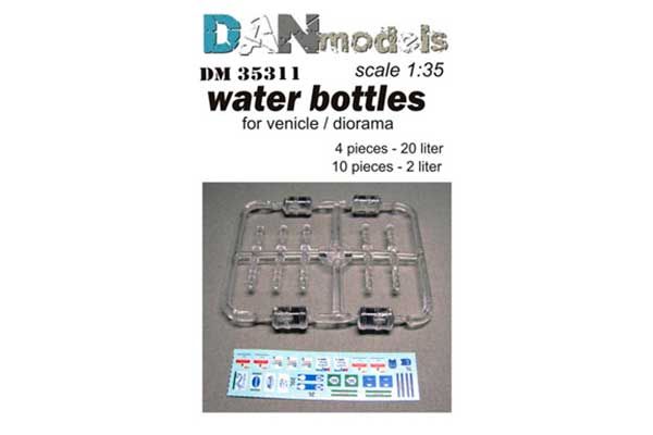 Набор бутылок и бутлей с водой (DAN Models 35311) 1/35
