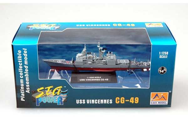 USS CG-49 VIincenns Cruiser 1/1250 (Easy Model 37402)