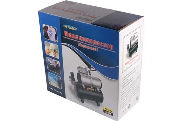 AS-186 Компресор для аерографа з ресивером, фільтром і редуктором FENGDA
