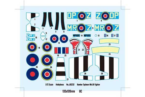 Hawker Typhoon Mk IB (Hobby Boss 80232) 1/72