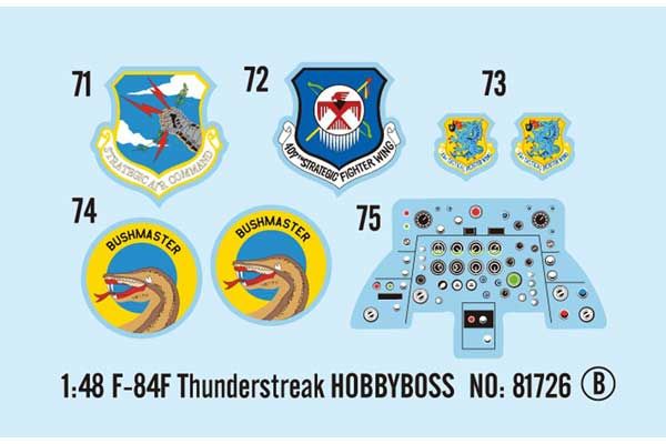 F-84F Thunderstreak (Hobby Boss 81726) 1/48