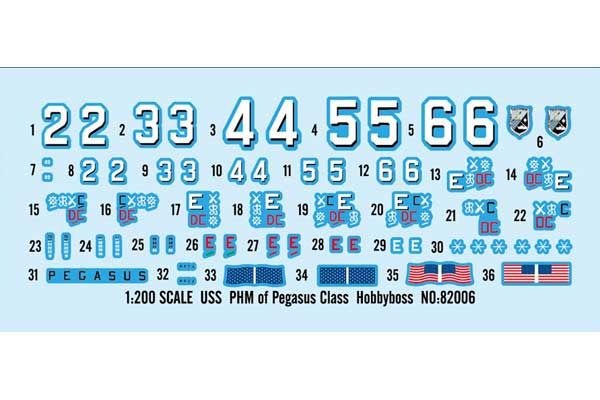 USS PHM класса Pegasus (Hobby Boss 82006) 1/200