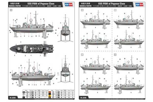 USS PHM класса Pegasus (Hobby Boss 82006) 1/200