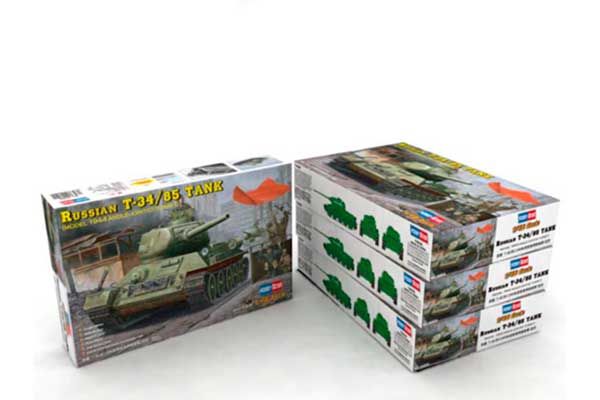 Т-34/85 мод. 1944 з кутовою баштою (Hobby Boss 84809) 1/48