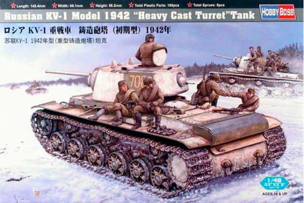 КВ-1 мод. 1941 "з тяжкою литою баштою" (Hobby Boss 84813) 1/48