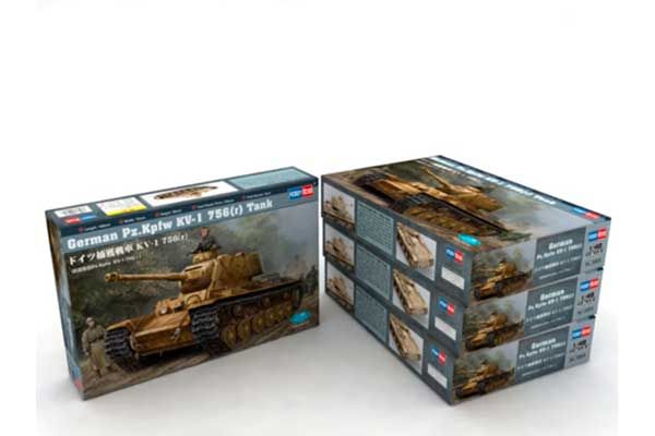 Pz.Kpfw KV-1 756( r ) (Hobby Boss 84818) 1/48