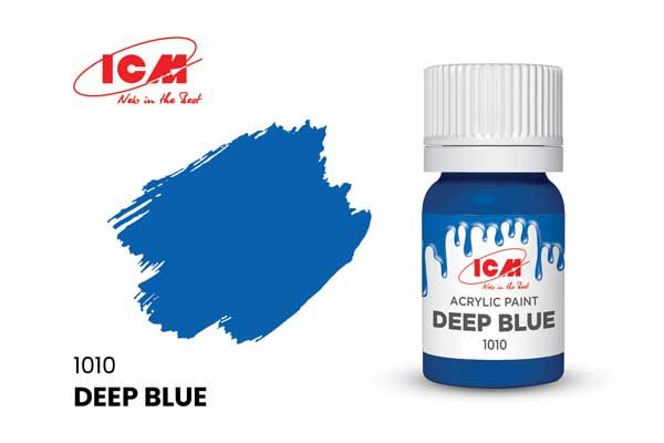 Акрилова фарба - Темно-синій (Deep Blue) ICM 1010