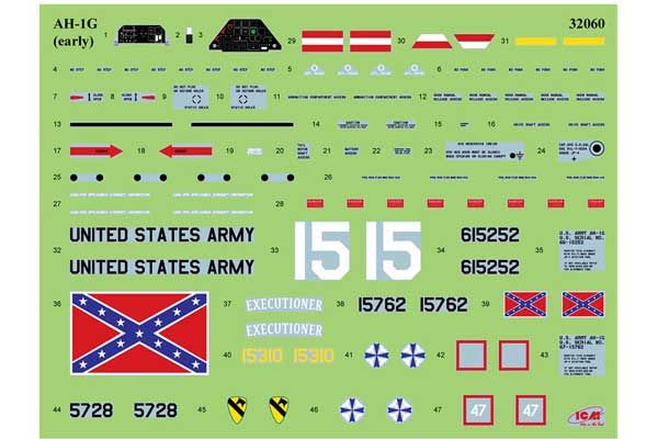 AH-1G Cobra (раннього виробництва) (ICM 32060) 1/32