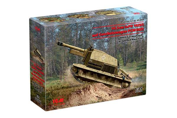 10.5cm leFH 16(Sf) auf Geschutzwagen FCM36(f) (ICM 35340) 1/35