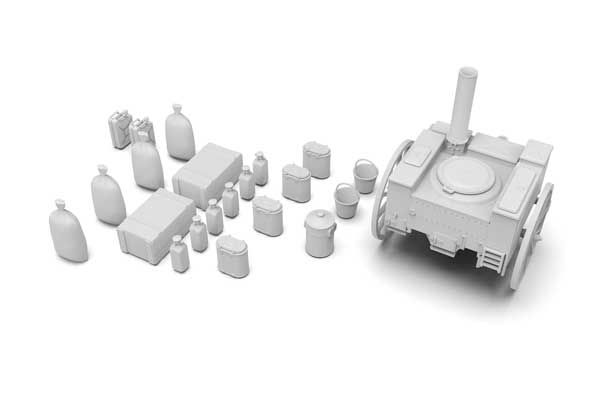 Gulaschkanone Німецька мобільна польова кухня 2СВ LKW AHN (ICM 35415) 1/35